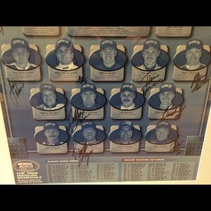 Nascar Busch Series Poster w/Autographs